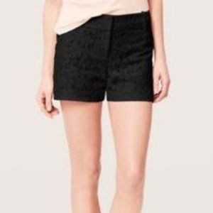 Loft Black Floral Lace Crochet Size 0